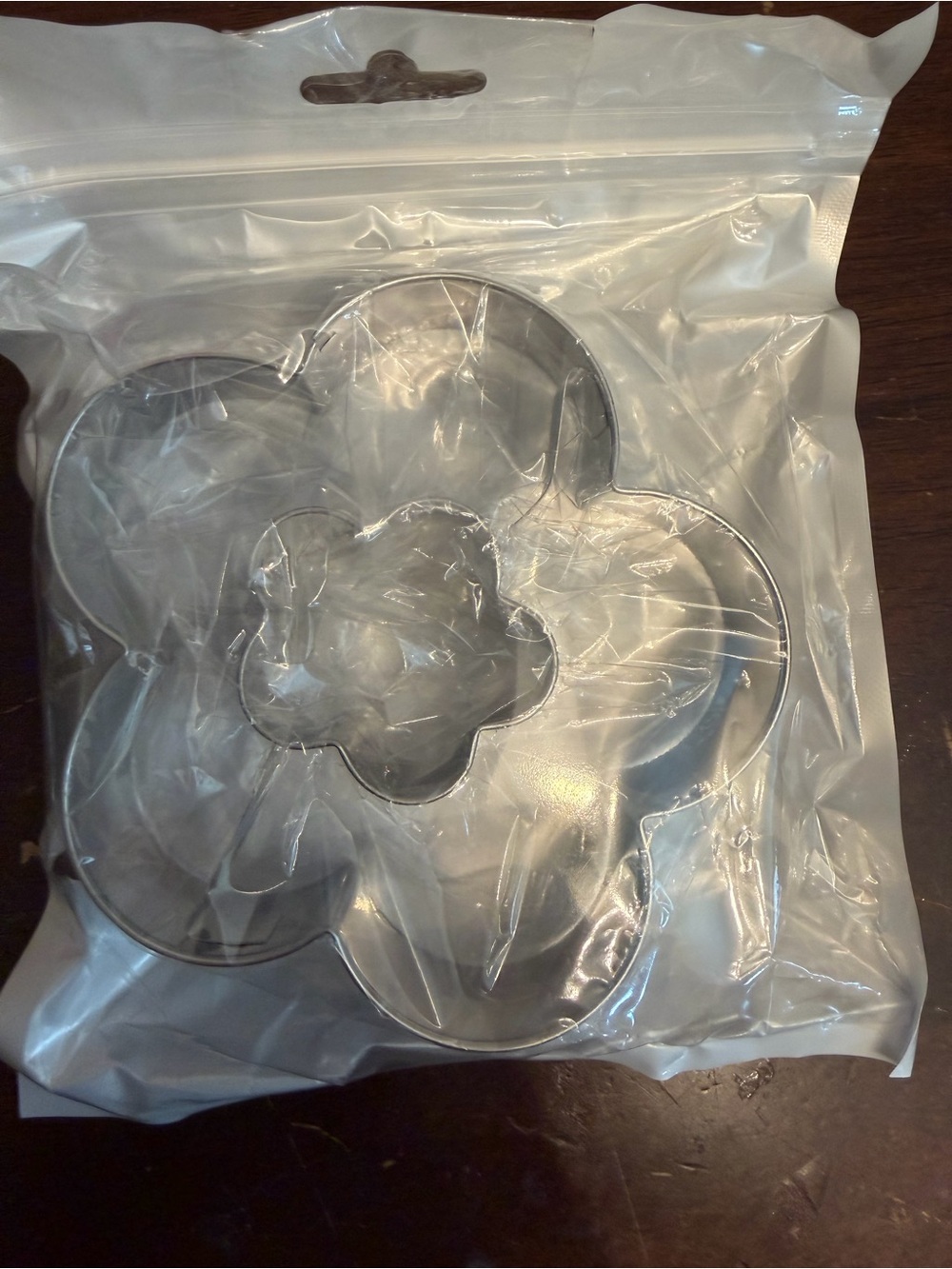 Stainless Steel Flower Cookie Cutter Set - Silver